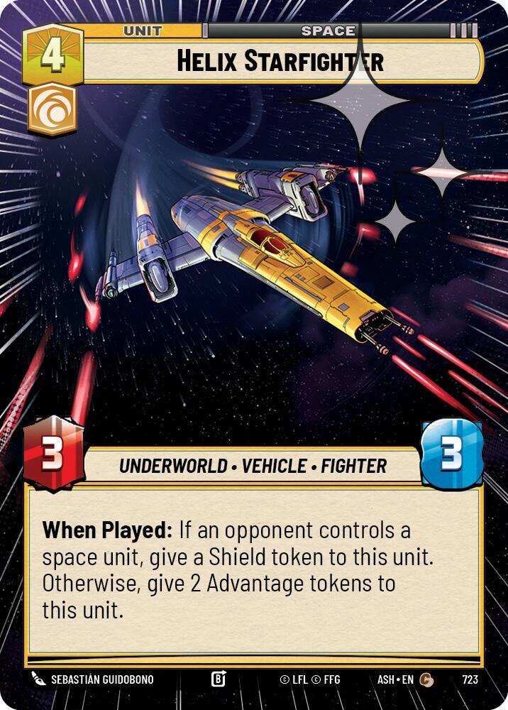 Helix Starfighter (Hyperspace Foil) (Ashes of the Empire)(ASH-723)(S)