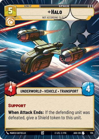 Halo - Not According to Plan (Hyperspace Foil) (Ashes of the Empire)(ASH-725)(U)
