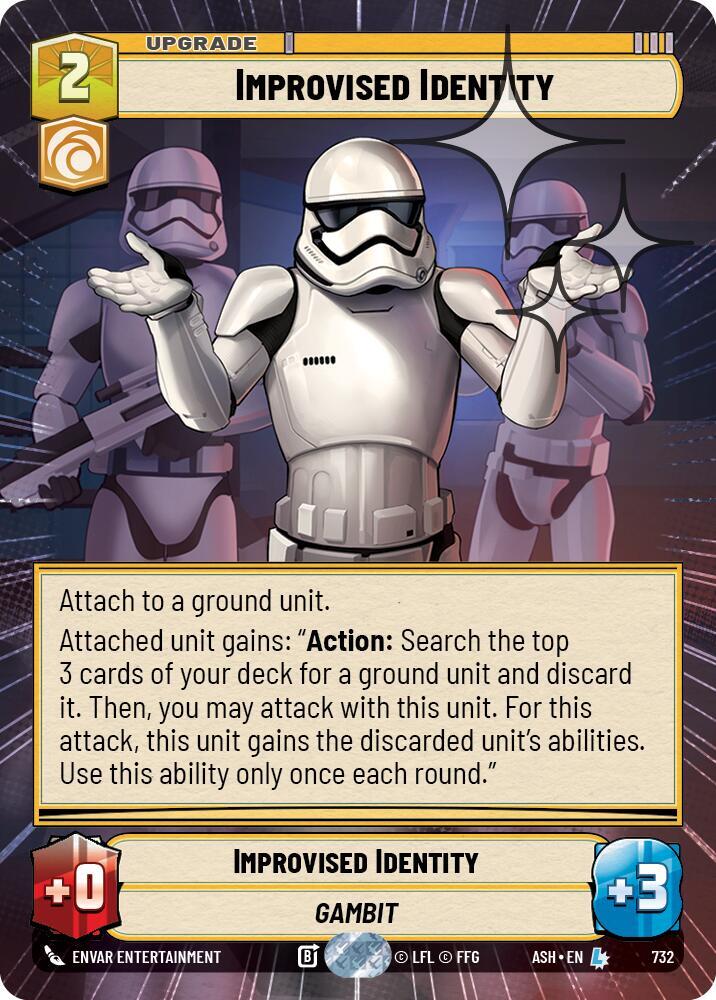 Improvised Identity (Hyperspace Foil) - Foil (Ashes of the Empire)(ASH-732)(L)