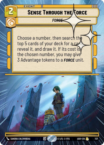 Sense Through the Force (Hyperspace Foil) - Foil (Ashes of the Empire)(ASH-737)(R)