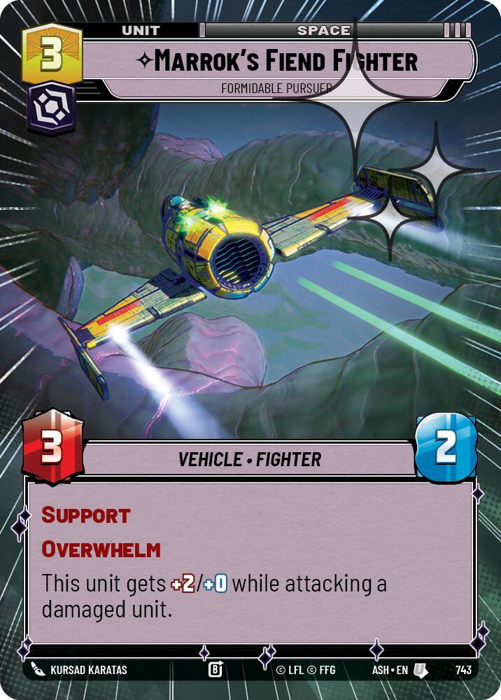 Marrok's Fiend Fighter - Formidable Pursuer (Hyperspace Foil) (Ashes of the Empire)(ASH-743)(U)