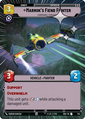 Marrok's Fiend Fighter - Formidable Pursuer (Hyperspace Foil) (Ashes of the Empire)(ASH-743)(U)