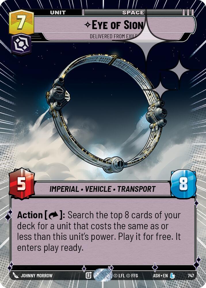 Eye of Sion - Delivered from Exile (Hyperspace Foil) - Foil (Ashes of the Empire)(ASH-747)(L)