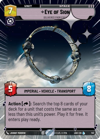 Eye of Sion - Delivered from Exile (Hyperspace Foil) - Foil (Ashes of the Empire)(ASH-747)(L)