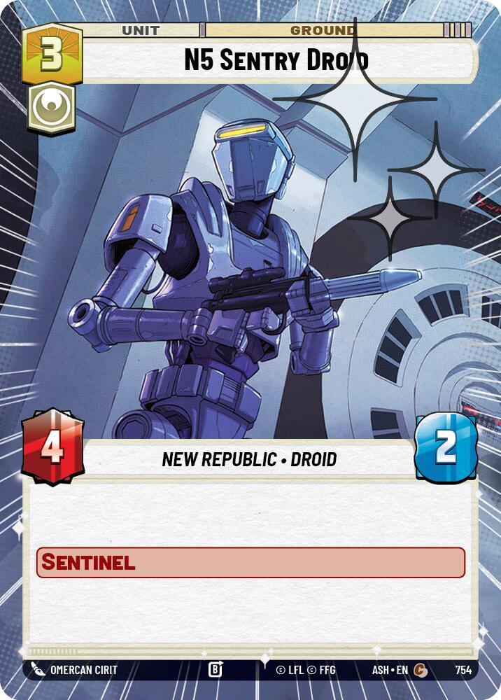 N5 Sentry Droid (Hyperspace Foil) (Ashes of the Empire)(ASH-754)(C)