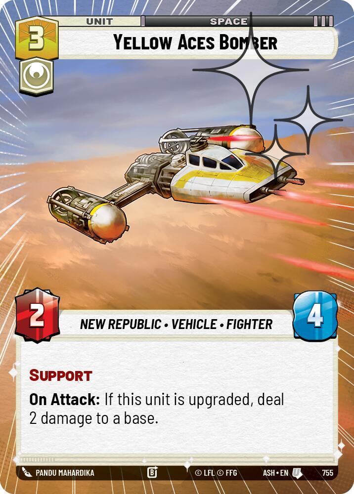 Yellow Aces Bomber (Hyperspace Foil) (Ashes of the Empire)(ASH-755)(U)