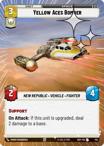 Yellow Aces Bomber (Hyperspace Foil) (Ashes of the Empire)(ASH-755)(U)