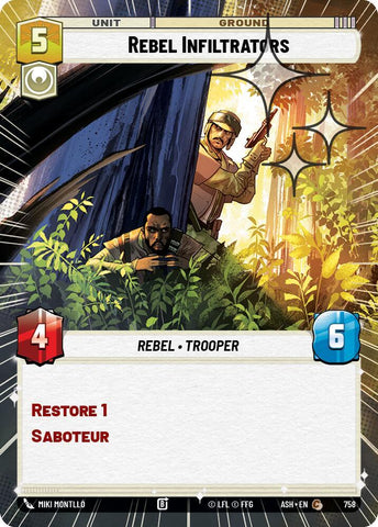 Rebel Infiltrators (Hyperspace Foil) (Ashes of the Empire)(ASH-758)(C)