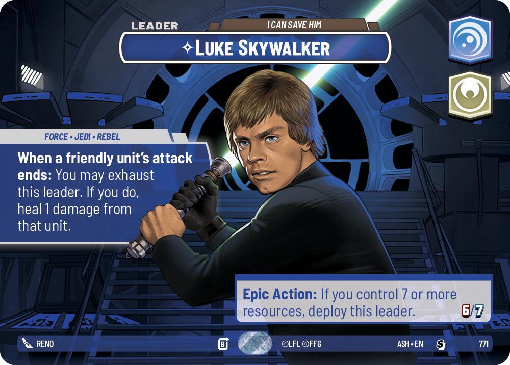 Luke Skywalker - I Can Save Him (Showcase) (Ashes of the Empire)(ASH-771)(S)