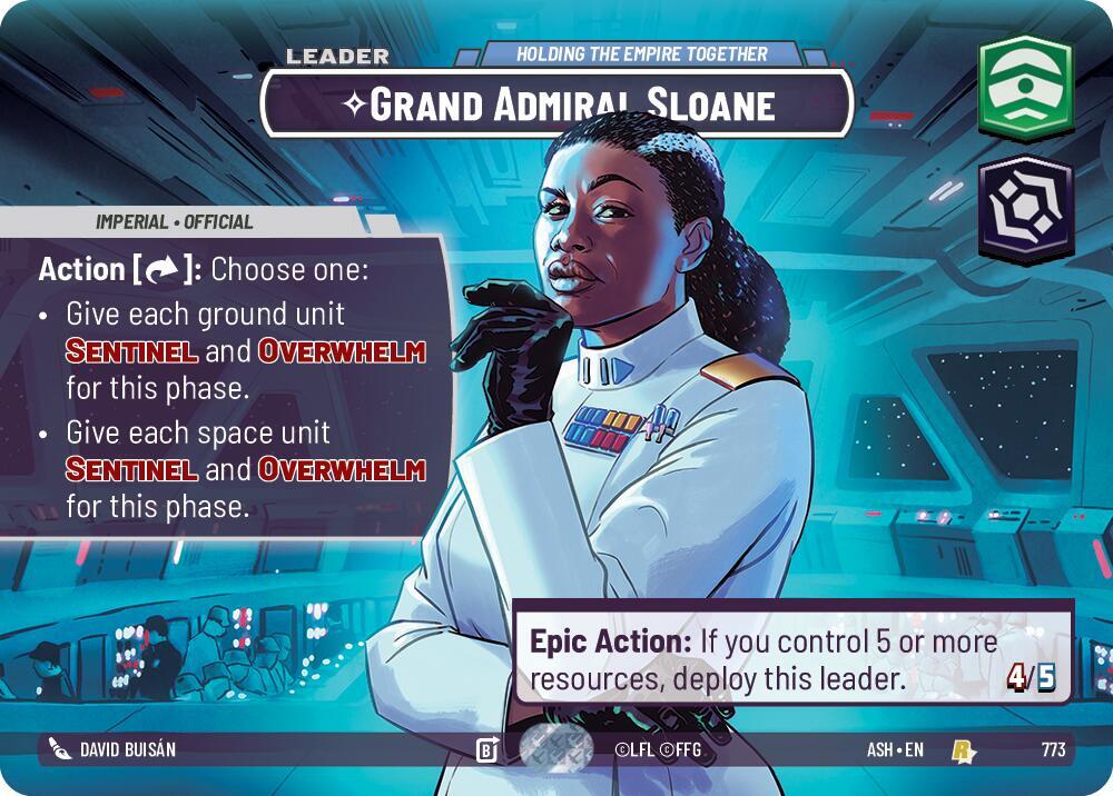 Grand Admiral Sloane - Holding the Empire Together (Showcase) - Foil (Ashes of the Empire)(ASH-773)(R)