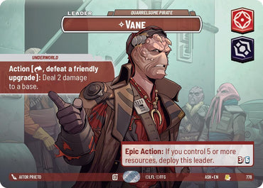 Vane - Quarrelsome Pirate (Showcase) - Foil (Ashes of the Empire)(ASH-778)(R)