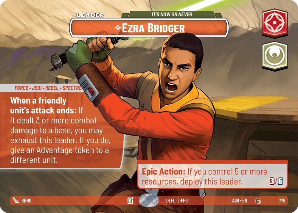 Ezra Bridger - It's Now or Never (Showcase) - Foil (Ashes of the Empire)(ASH-779)(C)