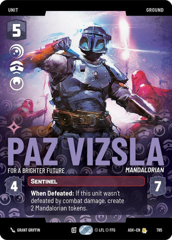 Paz Vizsla - For a Brighter Future (Prestige) (Ashes of the Empire)(ASH-785)(R)