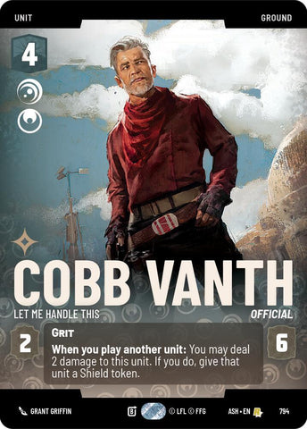 Cobb Vanth - Let Me Handle This (Prestige) (Ashes of the Empire)(ASH-794)(R)