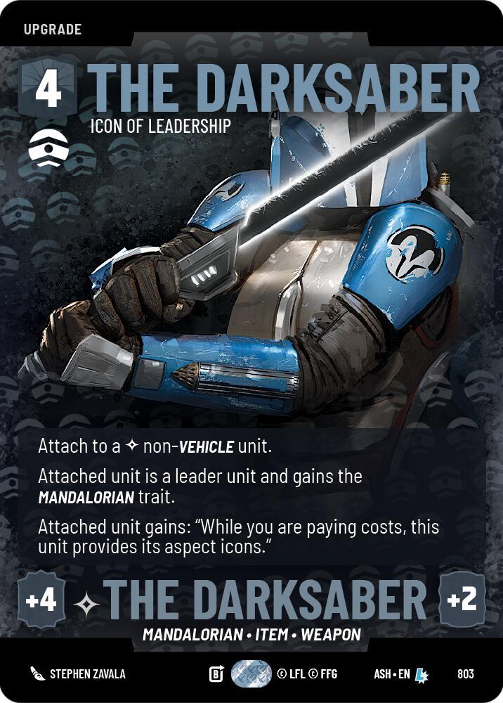 The Darksaber - Icon of Leadership (Prestige) (Ashes of the Empire)(ASH-803)(L)