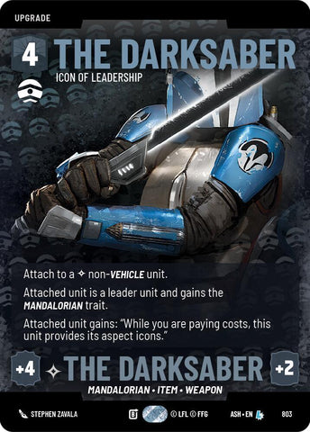 The Darksaber - Icon of Leadership (Prestige) (Ashes of the Empire)(ASH-803)(L)