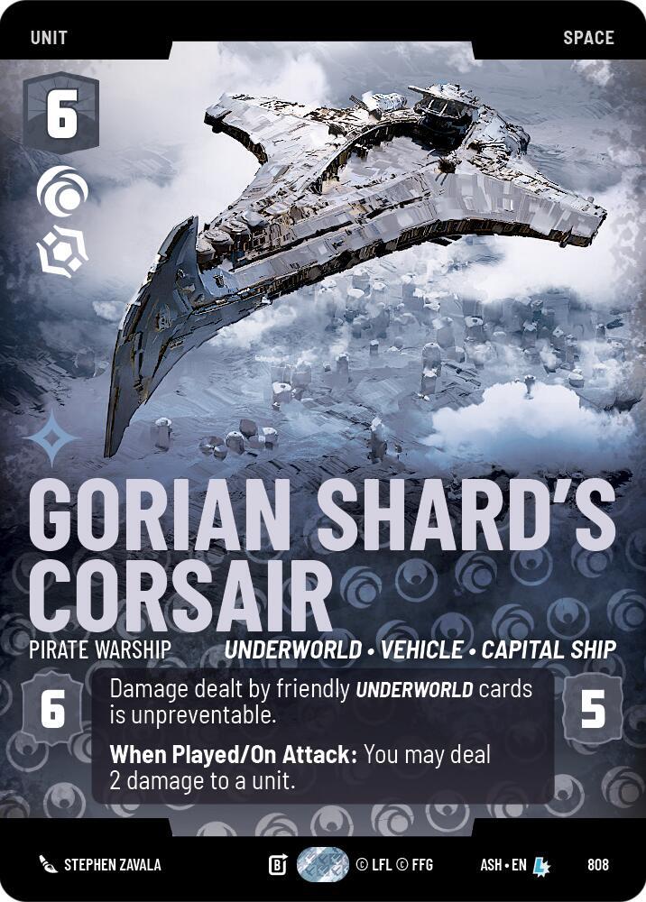 Gorian Shard's Corsair - Pirate Warship (Prestige) (Ashes of the Empire)(ASH-808)(L)