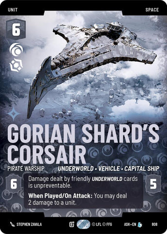 Gorian Shard's Corsair - Pirate Warship (Prestige) (Ashes of the Empire)(ASH-808)(L)