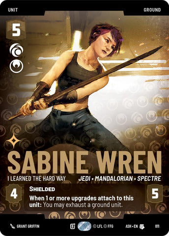 Sabine Wren - I Learned the Hard Way (Prestige) (Ashes of the Empire)(ASH-811)(U)