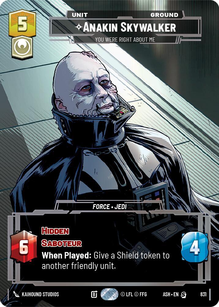 Anakin Skywalker - You Were Right About Me (Prestige) (Ashes of the Empire)(ASH-831)(S)