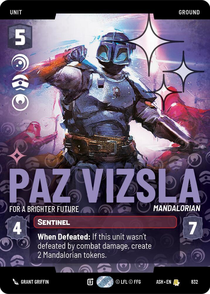 Paz Vizsla - For a Brighter Future (Prestige Foil) (Ashes of the Empire)(ASH-832)(R)