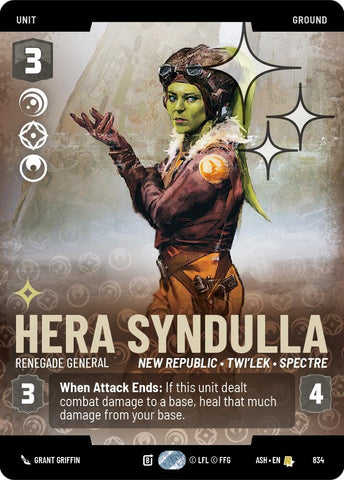Hera Syndulla - Renegade General (Prestige Foil) - Foil (Ashes of the Empire)(ASH-834)(R)
