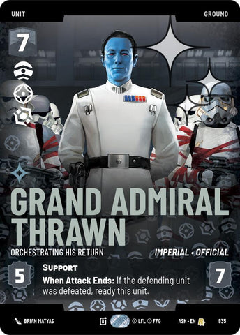 Grand Admiral Thrawn - Orchestrating His Return (Prestige Foil) (Ashes of the Empire)(ASH-835)(R)