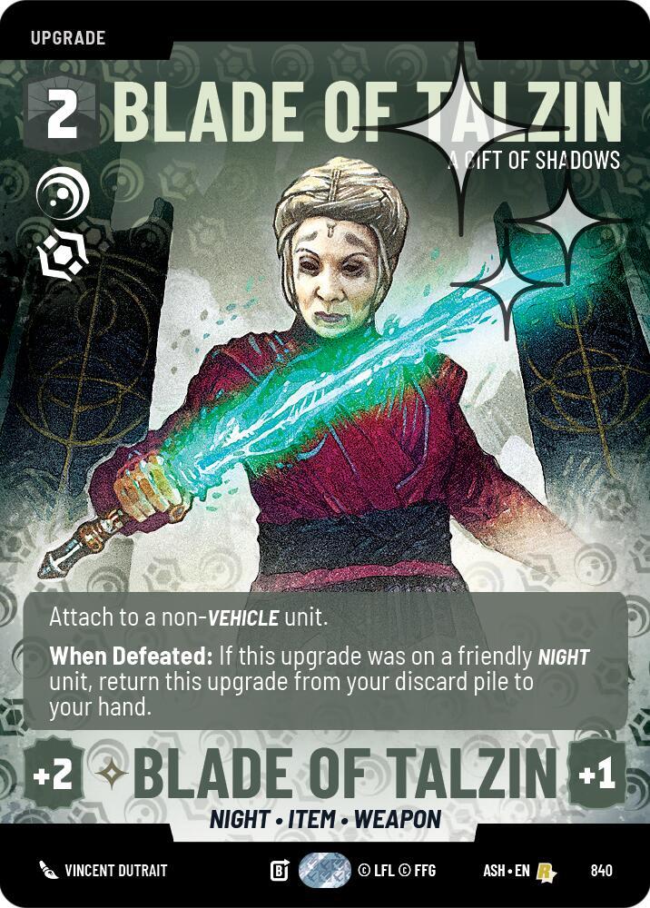 Blade of Talzin - A Gift of Shadows (Prestige Foil) (Ashes of the Empire)(ASH-840)(R)