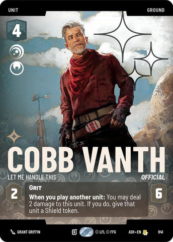 Cobb Vanth - Let Me Handle This (Prestige Foil) (Ashes of the Empire)(ASH-841)(R)