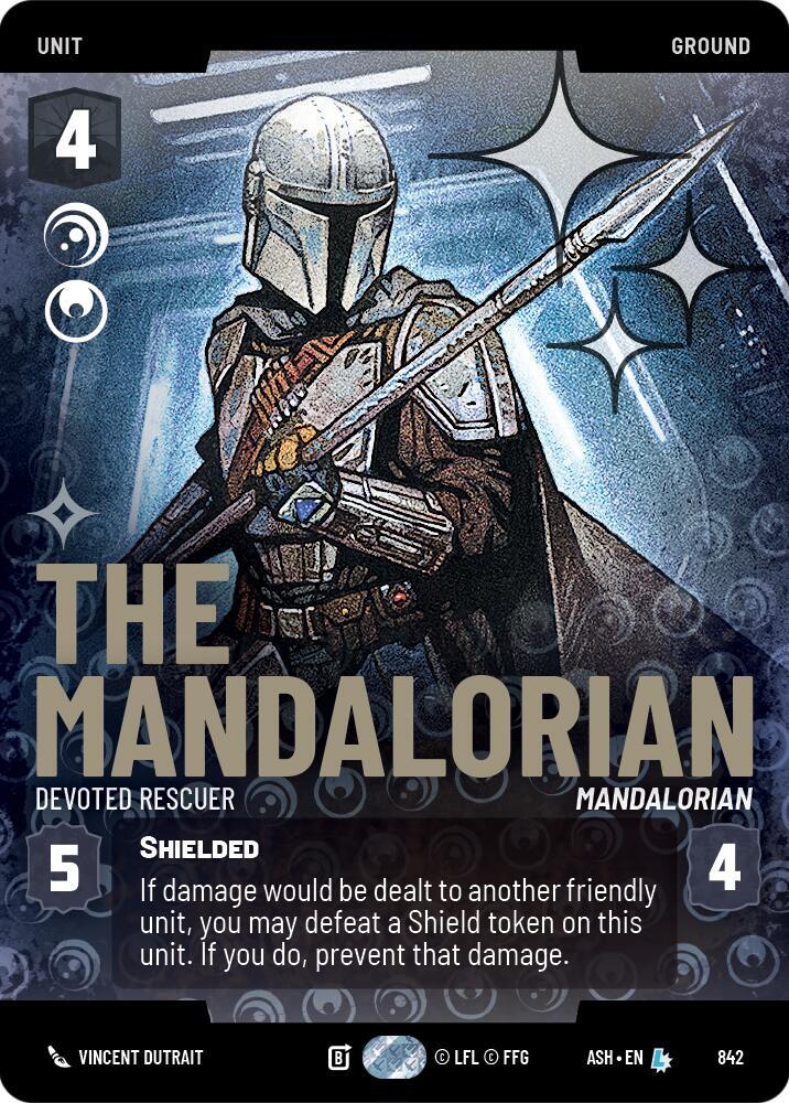 The Mandalorian - Devoted Rescuer (Prestige Foil) - Foil (Ashes of the Empire)(ASH-842)(L)