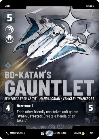 Bo-Katan's Gauntlet - Reinforce from Above (Prestige Foil) (Ashes of the Empire)(ASH-843)(R)