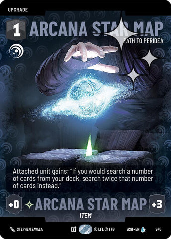 Arcana Star Map - Path to Peridea (Prestige Foil) (Ashes of the Empire)(ASH-845)(L)