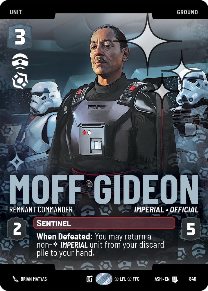 Moff Gideon - Remnant Commander (Prestige Foil) - Foil (Ashes of the Empire)(ASH-846)(U)