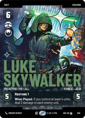 Luke Skywalker - Answering the Call (Prestige Foil) - Foil (Ashes of the Empire)(ASH-848)(L)