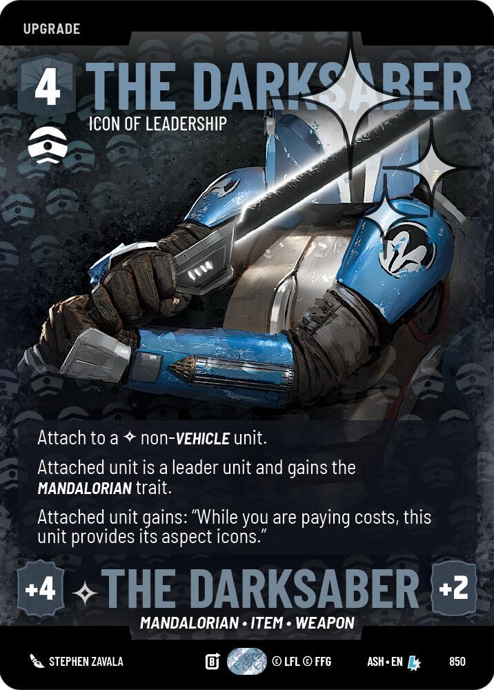 The Darksaber - Icon of Leadership (Prestige Foil) (Ashes of the Empire)(ASH-850)(L)