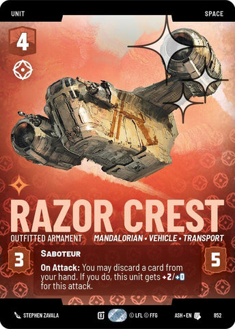 Razor Crest - Outfitted Armament (Prestige Foil) - Foil (Ashes of the Empire)(ASH-852)(U)