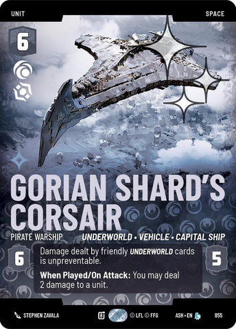 Gorian Shard's Corsair - Pirate Warship (Prestige Foil) (Ashes of the Empire)(ASH-855)(L)