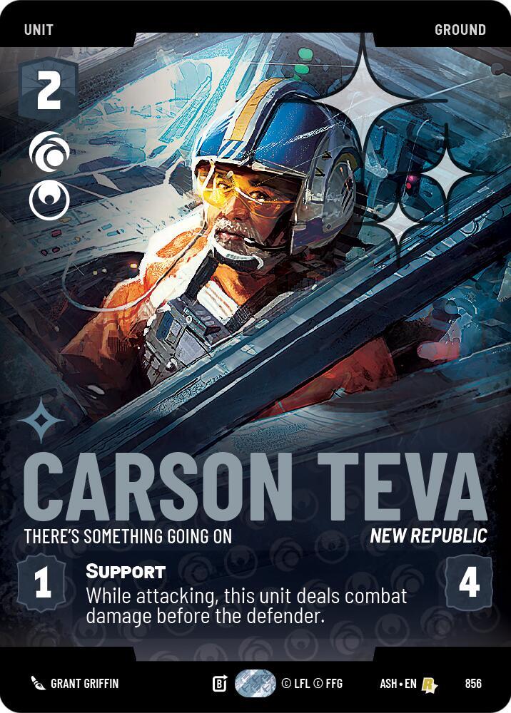 Carson Teva - There's Something Going On (Prestige Foil) - Foil (Ashes of the Empire)(ASH-856)(R)