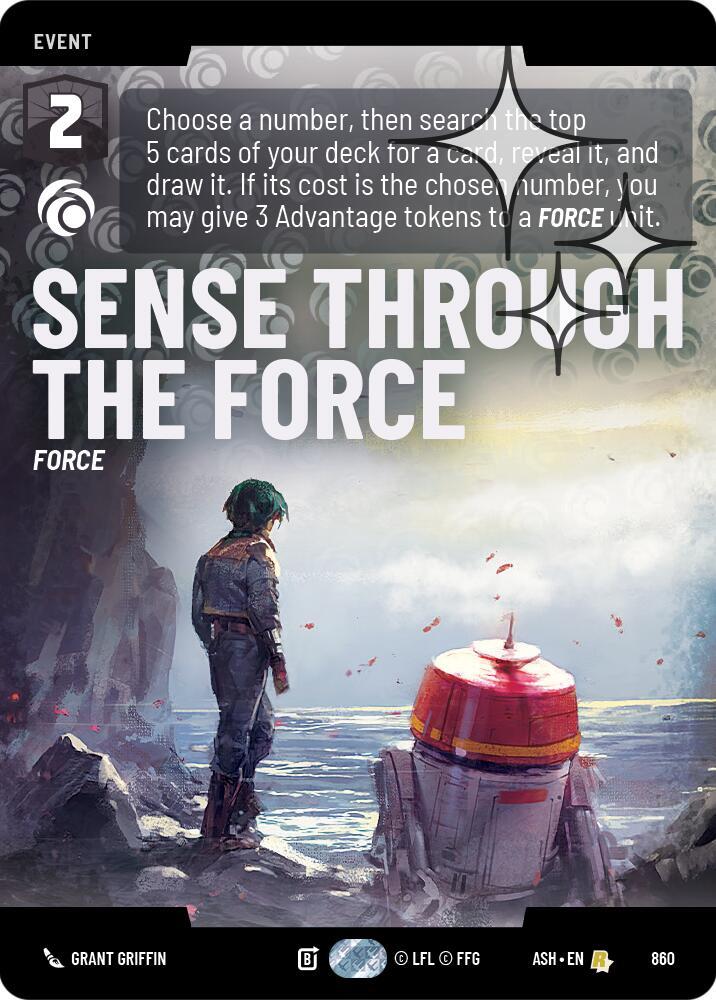 Sense Through the Force (Prestige Foil) - Foil (Ashes of the Empire)(ASH-860)(R)