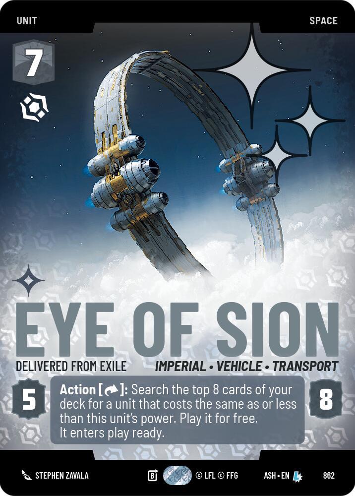 Eye of Sion - Delivered from Exile (Prestige Foil) - Foil (Ashes of the Empire)(ASH-862)(L)