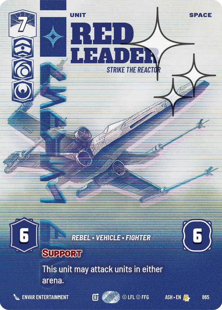 Red Leader - Strike the Reactor (Prestige Foil) - Foil (Ashes of the Empire)(ASH-865)(R)