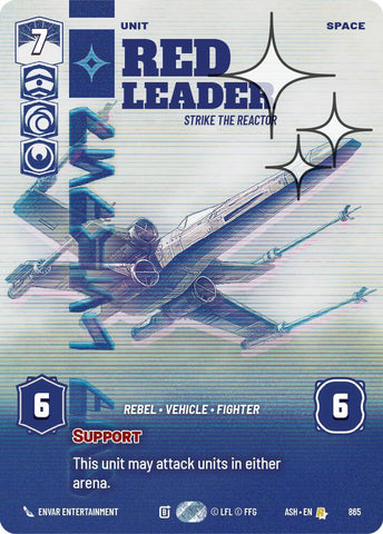 Red Leader - Strike the Reactor (Prestige Foil) - Foil (Ashes of the Empire)(ASH-865)(R)