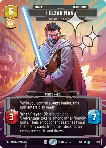 Elzar Mann - Haunted by a Vision (Prestige Foil) (Ashes of the Empire)(ASH-876)(L)