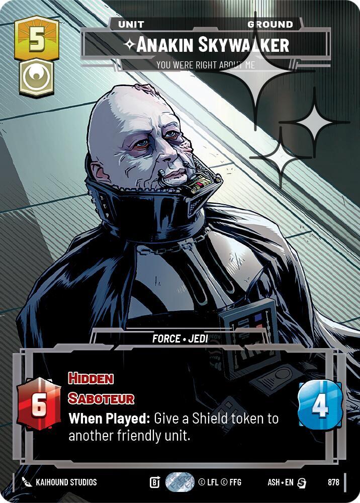 Anakin Skywalker - You Were Right About Me (Prestige Foil) (Ashes of the Empire)(ASH-878)(S)