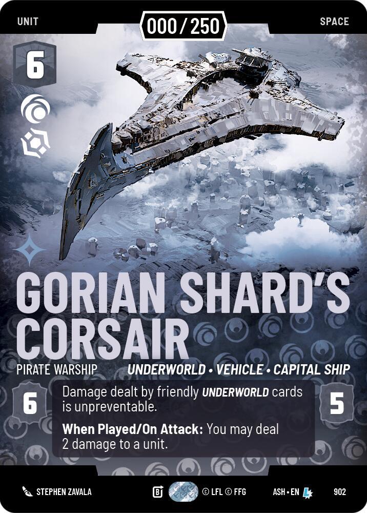 Gorian Shard's Corsair - Pirate Warship (Serialized) (Ashes of the Empire)(ASH-902)(L)