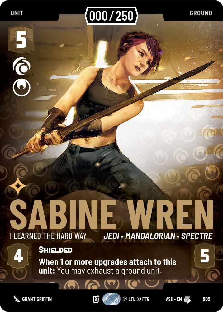 Sabine Wren - I Learned the Hard Way (Serialized) (Ashes of the Empire)(ASH-905)(U)