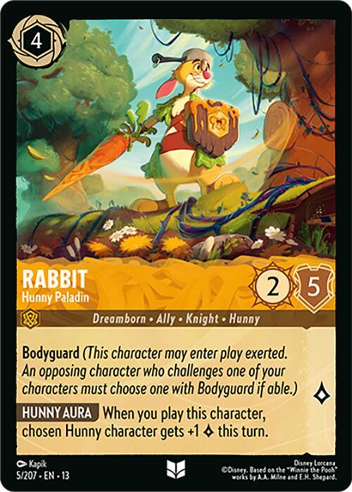 Rabbit - Hunny Paladin (Cold Foil) (Attack of the Vine!)(13-5/204)(UN)