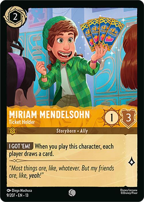 Miriam Mendelsohn - Ticket Holder (Cold Foil) (Attack of the Vine!)(13-9/204)(C)