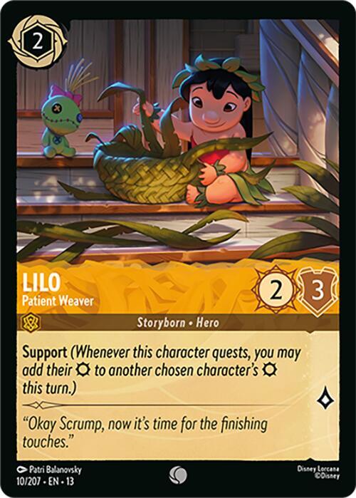 Lilo - Patient Weaver (Cold Foil) (Attack of the Vine!)(13-10/204)(C)