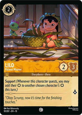 Lilo - Patient Weaver (Cold Foil) (Attack of the Vine!)(13-10/204)(C)